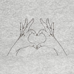 Heart fingers  sign T-Shirt